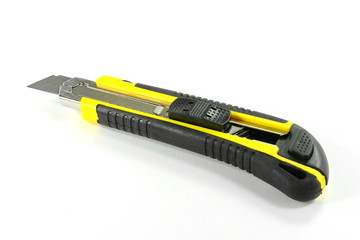 Box cutter knife isolated on white 