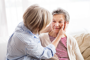 Senior women at home.