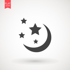 Star seamless pattern. White and grey retro background. Chaotic elements. Abstract geometric shape texture. Effect of sky . Design template for wallpaper,wrapping, textile. Vector Illustration