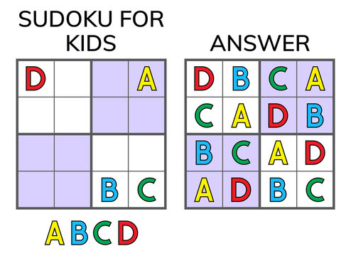 Sudoku. Kids and adult mathematical mosaic. Magic square. Logic puzzle game. Digital rebus.