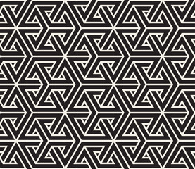 Vector seamless pattern. Modern stylish abstract texture. Repeating geometric tiles