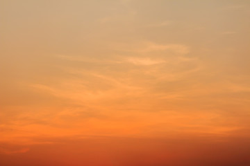 beautiful clouds with lighting on sunset time