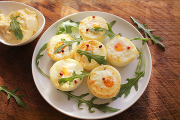 Breakfast egg muffins. Egg cups