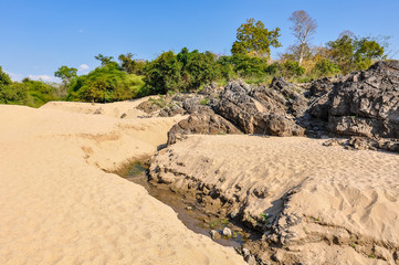 Beach in Don Kone, 4000 Islands, Laos