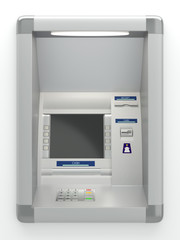 Atm machine on wall