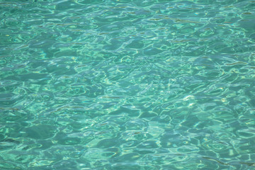 Blue caribbean sea water