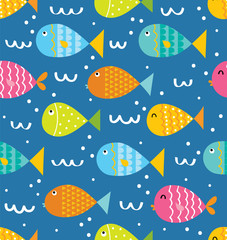 colorful fish pattern