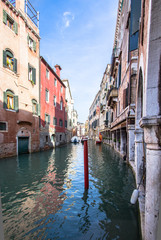 Obraz na płótnie Canvas Small venetian canal, Venice, Italy