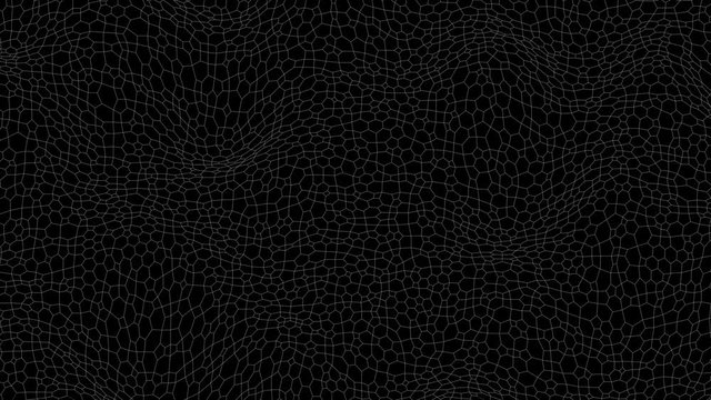 Abstract Morphing Voronoi Grid - Seamless Loop