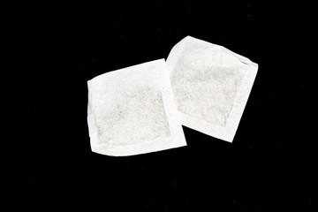 tea isolated on a black background