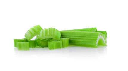 Celery isolated on white background