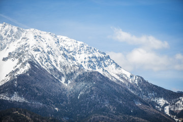 Fototapeta na wymiar snow mountain peaks