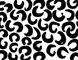 Obraz premium Brush stroke pattern. Watercolor.