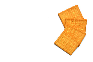 Dietary cookies isolated on white background  with copy space