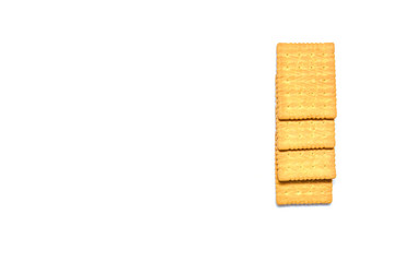 Dietary cookies isolated on white background with copy space