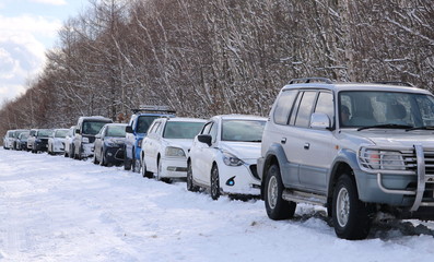 雪と渋滞