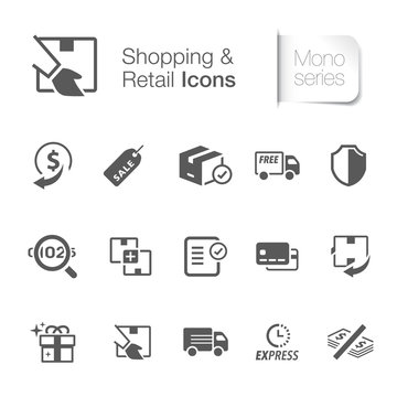 E-commerce & retail icons