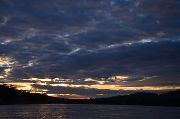 The African sunrise. Zimbabwe