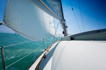 Fototapeta premium Sailboat and sea