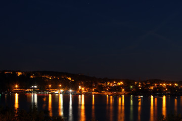 Fototapeta na wymiar Night river landscape
