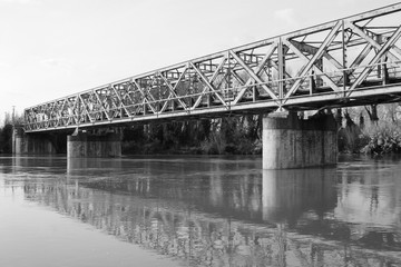  iron bridge on the Tiber river