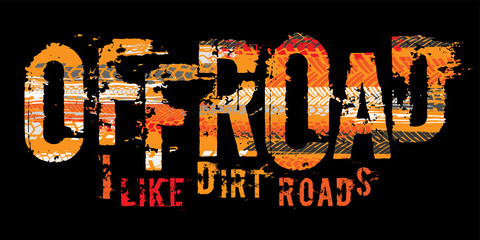 Off-Road Tire Lettering © Double Brain