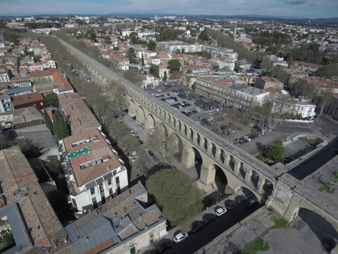 Montpellier, ciudad del sur de Francia, en la región de Occitania y capital del departamento Hérault. Fotografia aerea con Dron