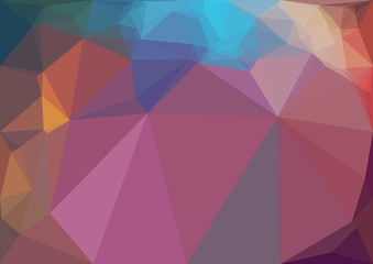 Abstract fantasy polygonal texture background. Geometric pattern for graphic design. Can be used as gradient or wallpaper. 