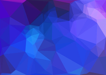 Abstract blue polygonal texture background. Geometric pattern for graphic design. Can be used as gradient or wallpaper. 