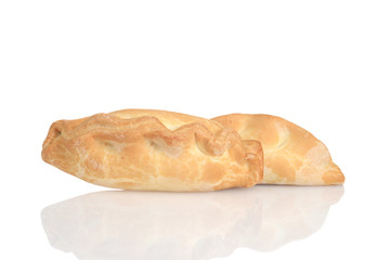 two traditional cornish pasties