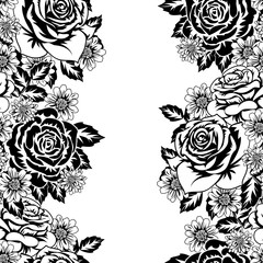 vector seamless flower pattern