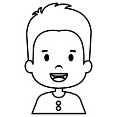 Obraz na płótnie Canvas happy little boy character vector illustration design