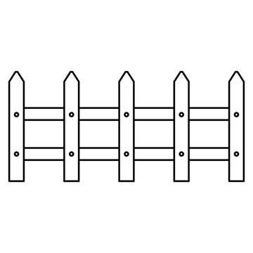 fence wooden isolated icon vector illustration design