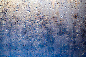 The swirling window at sunrise as a background