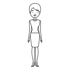beautiful woman avatar character vector illustration design