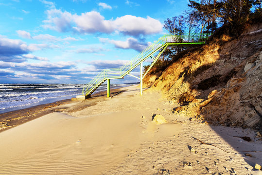 Ostsee Strand Treppe D&uuml;ne