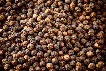 Peppercorn. Black Pepper. Peppercorns background, texture.