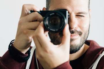 Fototapeta premium Fotograf im Studio