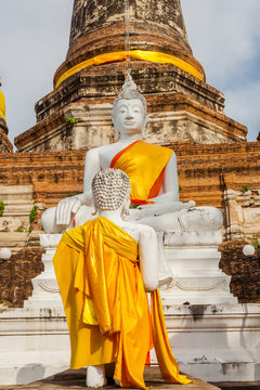 temple de Wat Yai Chai Mongkol, Ayutthaya, Tha&iuml;lande 