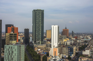 Fototapeta na wymiar Paseo de La Reforma Square - Mexico City, Mexico