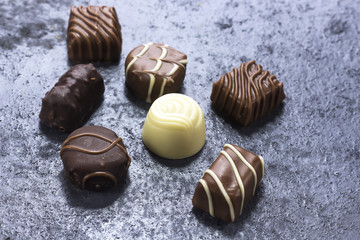 various chocolate  for valentine's day