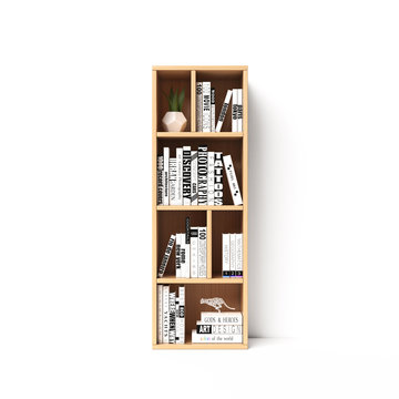 Bookshelves 3d font. Alphabet in the form of book shelves. Mockup font.  Letter I 3d rendering