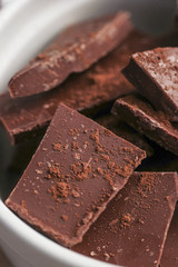 Close up of a chocolate bar