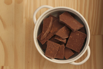 Close up of a chocolate bar