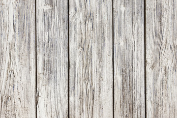 Fototapeta premium Rustic, old white paint wooden desks backdrop.