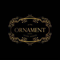 Frame Luxury with Golden Color