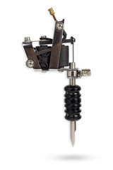 Tattoo Machines on isolate white background with clipping path.