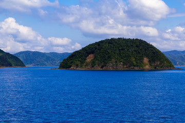 Island（Japanese name is Hyoukojima）.The foreground set is the East China Sea.The second sight is Kakeroma island(Japanese name is Kakeromajima).