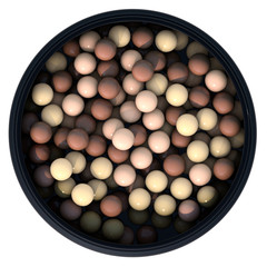 Bronzing pearls. 3D render