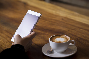 Woman with smartphone